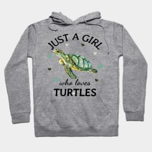 Just a Girl Who Loves turtles Gift Hoodie